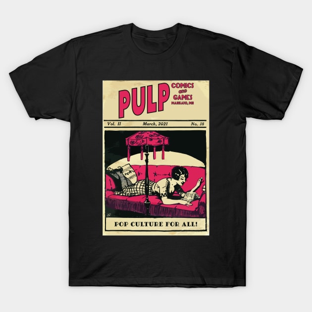 Pulp Reader T-Shirt by PULP Comics and Games